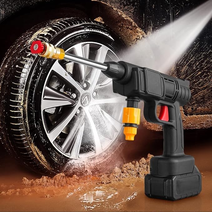 Automatic Cordless Car Wash Spray Gun | 48V High Pressure Lithium Battery