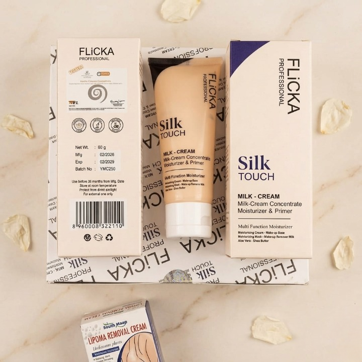 Flicka Professional Silk Touch Milk-Cream – Multi-Function Moisturizer & Primer