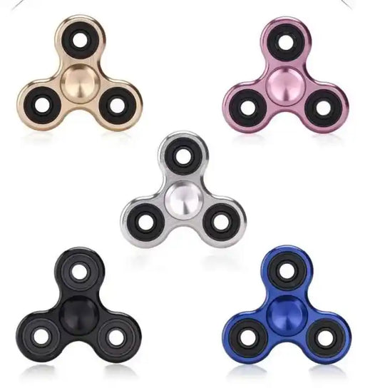 Fidget Spinner Stress Reducer Toy Metal Barring Multi Color