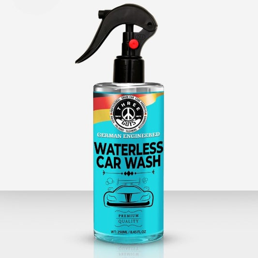 THREE GUYS Waterless Car Wash Spray 250ml | German Engineered | Car Cleaner & Polish