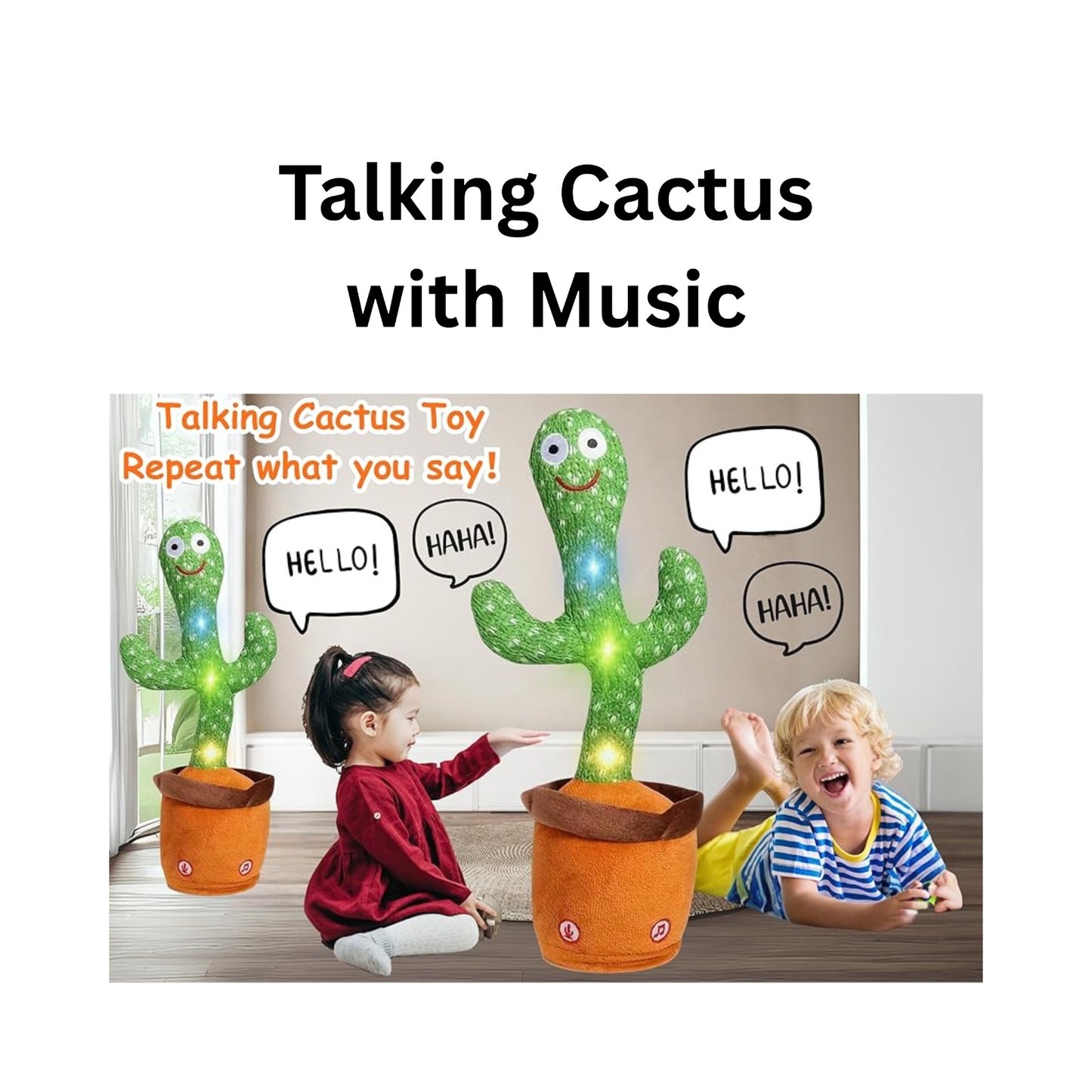 Talking & Singing Plush Cactus | Interactive Mimic Toy