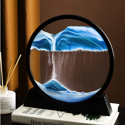 Moving Sand Art Picture – 3D Dynamic Deep Sea Sandscape with Display Stand
