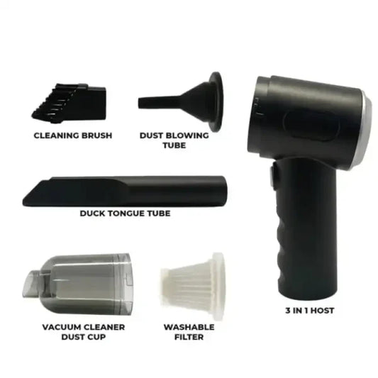 3 In 1 Portable Vacuum Cleaner Wireless Hand-held Cleaning For Car Home (As 228)